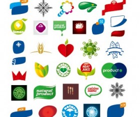 Colored abstract vector logos 03