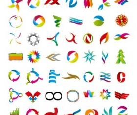 Colored abstract vector logos 07