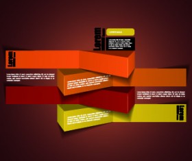 Colored paper business background vector 01