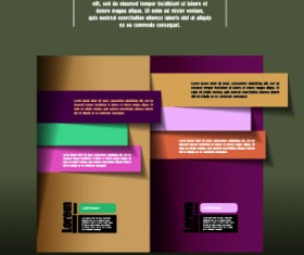 Colored paper business background vector 03