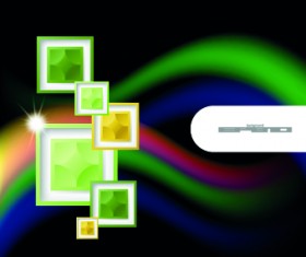 Colored photo frame and abstract background