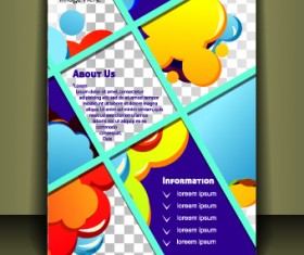 Cover brochure design vector set 01