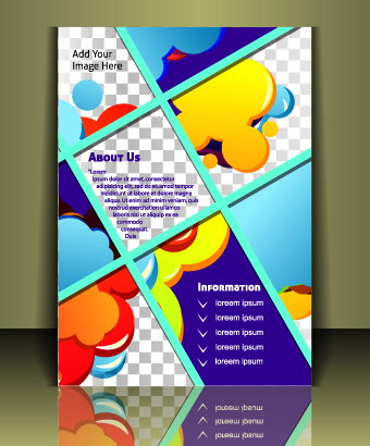 Cover brochure design vector set 01