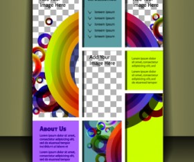 Cover brochure design vector set 03