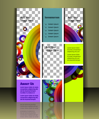 Cover brochure design vector set 03