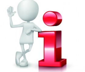 Creative 3D people social icon vector 12