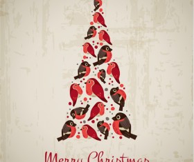 Creative Christmas tree Xmas background vector 02