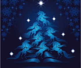 Creative Christmas tree Xmas background vector 05