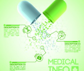 Creative Medical info design vector 02