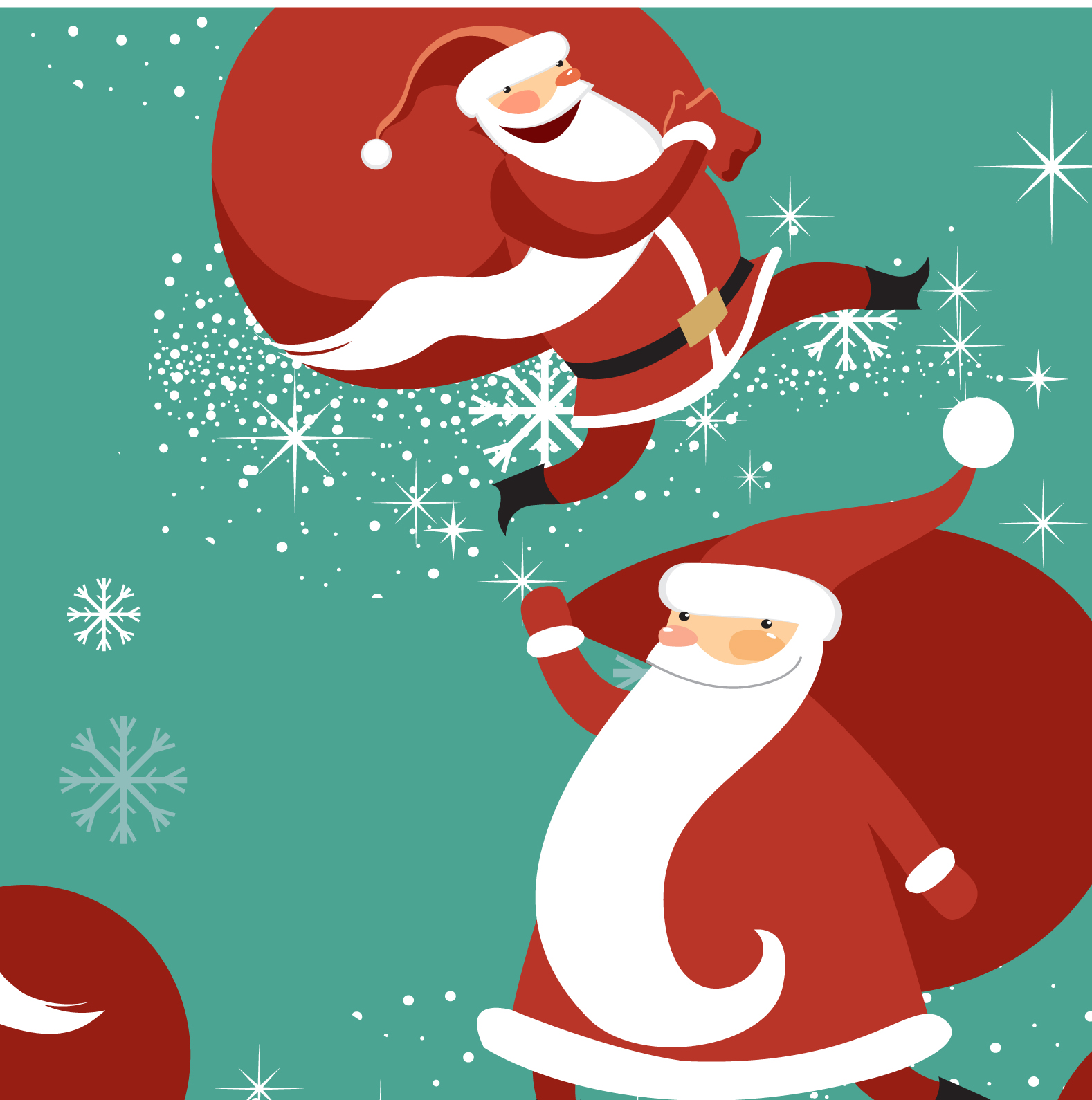 Download Cute Christmas seamless pattern vector 11 free download