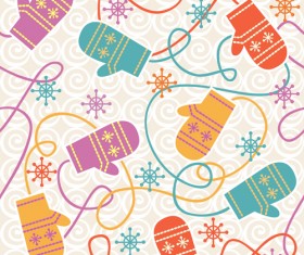 Cute Christmas seamless pattern vector 12
