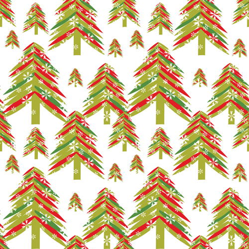 Cute Christmas seamless pattern vector 17