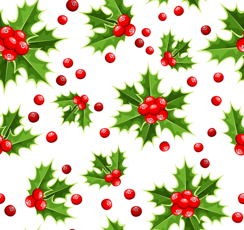 Cute Christmas seamless pattern vector 19