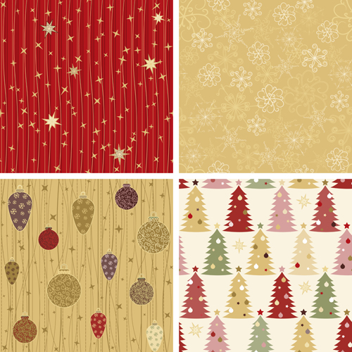 Cute Christmas seamless pattern vector 20
