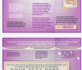 Delicate brochure design template vector 02