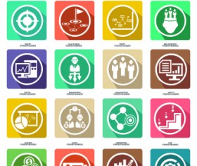 Different marketing icons vector