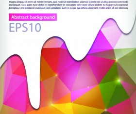 Abstract dripping paint background vector 01