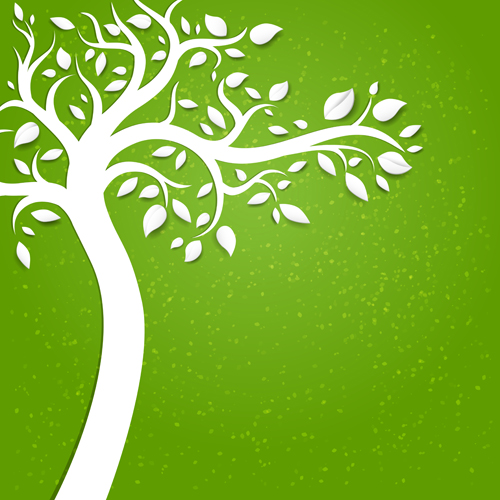 Eco natural style tree backgrounds vector 01