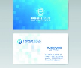 Elegant business cards vectors illustration set 04