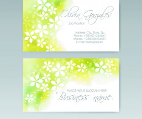 Elegant business cards vectors illustration set 05