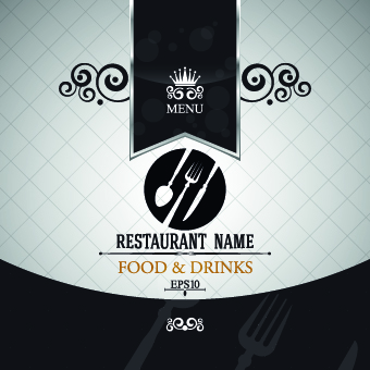 Elegant restaurant menu design vector 02