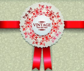 Elegant vintage background vector design 02