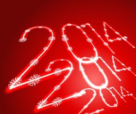 Exquisite 2014 New Year design elements background 02