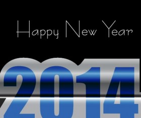 Exquisite 2014 New Year design elements background 03
