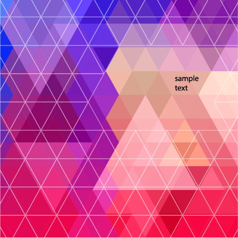 Geometry shapes 3d background vector set 10