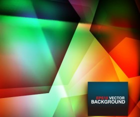 Geometry shapes 3d background vector set 04