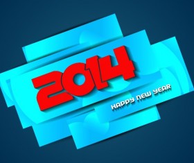 Happy New Year 2014 background creative design 01