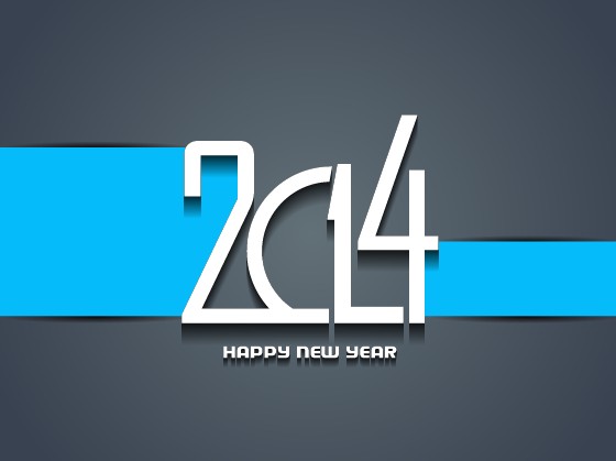 Happy New Year 2014 background creative design 02
