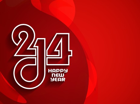 Happy New Year 2014 background creative design 03