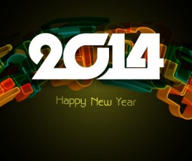 Happy New Year 2014 background creative design 05