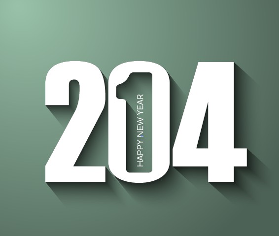 Happy New Year 2014 background creative design 07