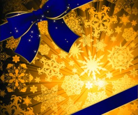 Beautiful bow holiday cards vector set 07