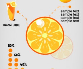 Creative food infographics elements vector 01