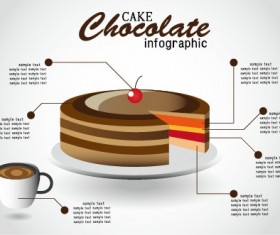 Creative food infographics elements vector 03