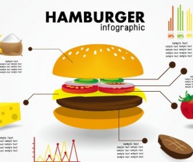 Creative food infographics elements vector 04