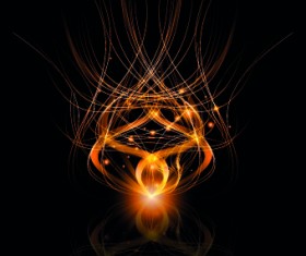 Dynamic light lines background vector set 03