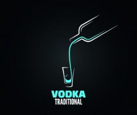 Creative drink logos design vector 03