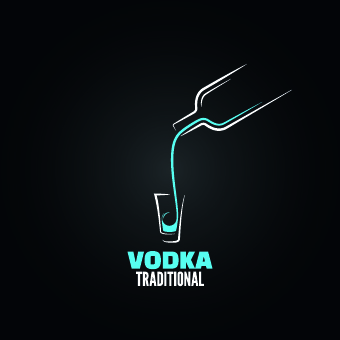 Creative drink logos design vector 03