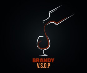 Creative drink logos design vector 04