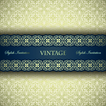 Luxury pattern vintage vector background 01