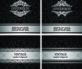 Luxury vintage invitation cards background
