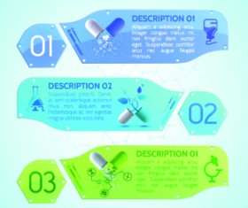 Creative medical banner with number vector 02