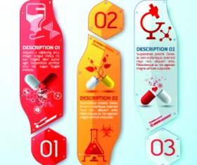 Creative medical banner with number vector 04