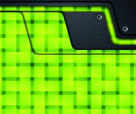 Metal screws with abstract background vector