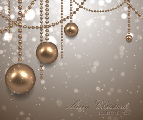 Pearl ornament Christmas background art