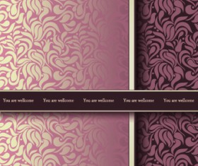 Vintage decorative pattern restaurant menu cover vector 02